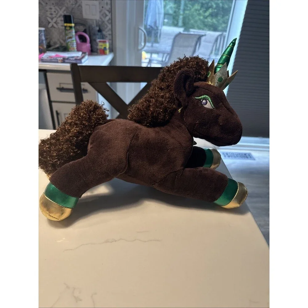 Afro Unicorn Stuffed Plush Toy 12 In - Magical